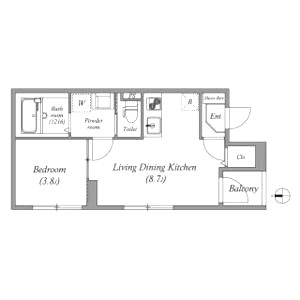 ジミーズメゾン円町の間取り図
