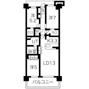 プレミスト西宮北口ザ・レジデンスの間取り図