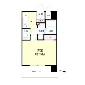 プライマル新大阪の間取り図