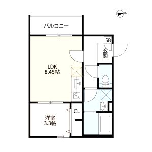 ビオ立花(ビオタチバナ)の間取り図