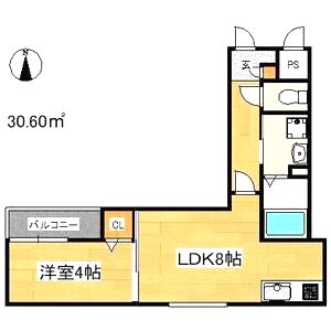 ALEGRIA豊津の間取り図