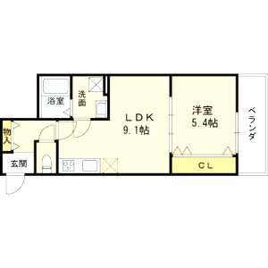 仮称)太平寺共同住宅の間取り図