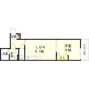 仮称)太平寺共同住宅の間取り図