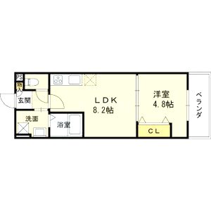 仮称)太平寺共同住宅の間取り図