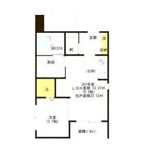 NYスタイルズ 玉造の間取り図