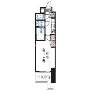 レジュールアッシュ梅田レジデンスの間取り図