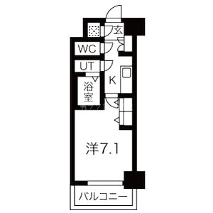 レジュールアッシュ梅田レジデンスの間取り図