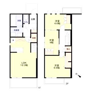 COMO Maisonの間取り図