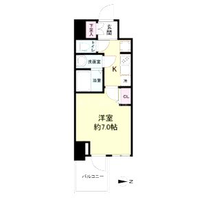 WORVE大阪本町の間取り図
