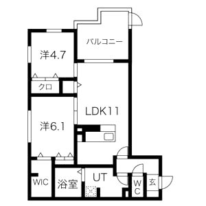 ラ コンフィアンス神戸の間取り図