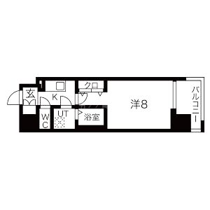 ワールドアイ難波南PORTAの間取り図