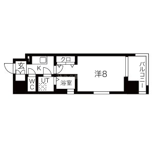 ワールドアイ難波南PORTAの間取り図