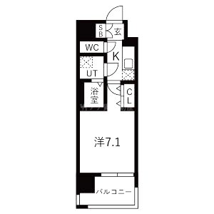 ワールドアイ難波南PORTAの間取り図