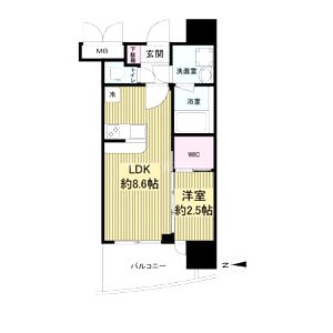 セレニテ中崎町リアンの間取り図