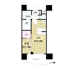 セレニテ中崎町リアンの間取り図