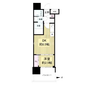 セレニテ中崎町リアンの間取り図