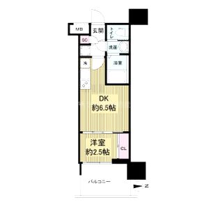 セレニテ中崎町リアンの間取り図