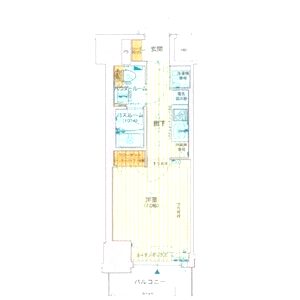 LAV心斎橋WESTの間取り図