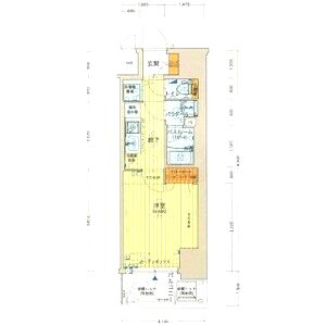 LAV心斎橋WESTの間取り図