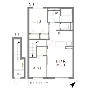 FLEUR de LIEN IIの間取り図