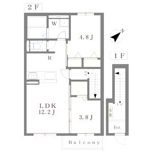 FLEUR de LIEN IIの間取り図