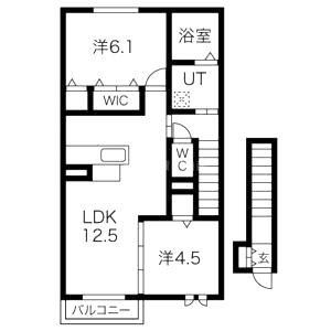 リヒト ヴィラ I棟の間取り図