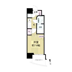 セレニテ堺筋本町リアンの間取り図