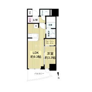 セレニテ堺筋本町リアンの間取り図