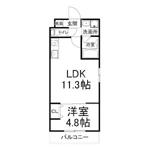 カーサ・フェリーチェ桂の間取り図