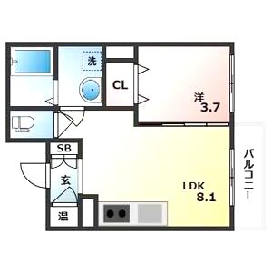 GRANDIR吹田の間取り図