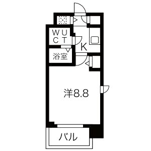 スワンズ谷町セントシティの間取り図