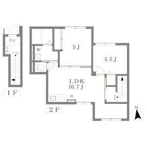 ハイムメゾン溝之口の間取り図