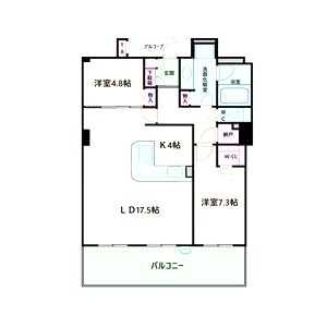 ジオタワー西宮北口の間取り図