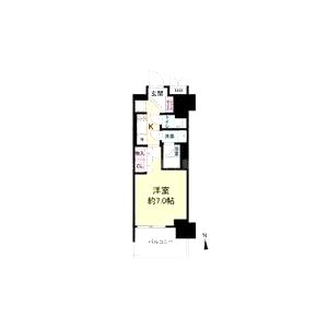 ルネフラッツ谷町四丁目の間取り図