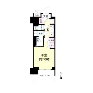 ルネフラッツ谷町四丁目の間取り図