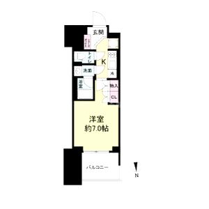 ルネフラッツ谷町四丁目の間取り図