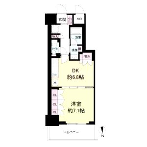 ルネフラッツ谷町四丁目の間取り図