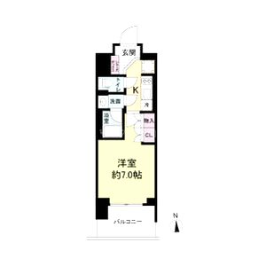 ルネフラッツ谷町四丁目の間取り図