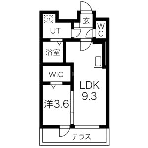 シンフォニー久津川の間取り図