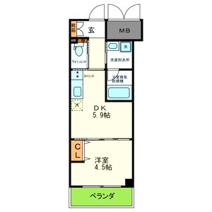 JINEVER上本町の間取り図