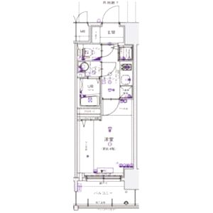 エスリード京橋の間取り図