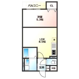 ALEGRIA泉佐野IIの間取り図
