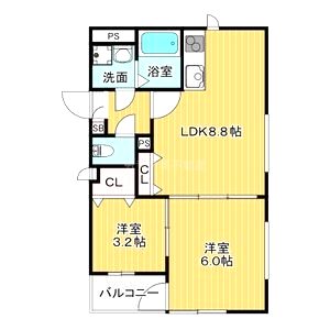 アーク東久宝寺の間取り図