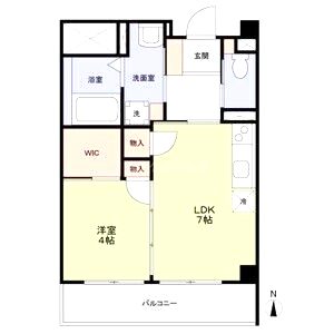 サンメゾン鶴見緑地の間取り図