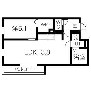 アパルトマン大倉山の間取り図
