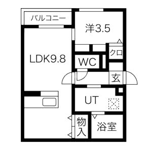 カーサ武庫之荘の間取り図