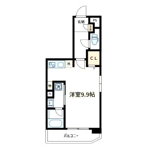 ラシーヌ阿倍野の間取り図