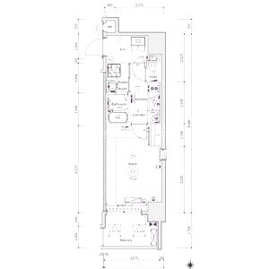 エストゥルース京都の間取り図