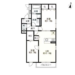 Dear Courtの間取り図