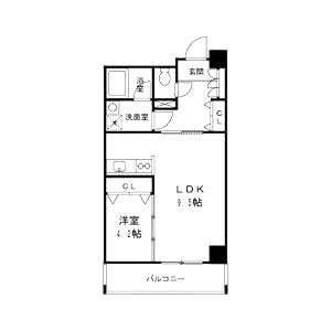 近江レジデンス4号館の間取り図